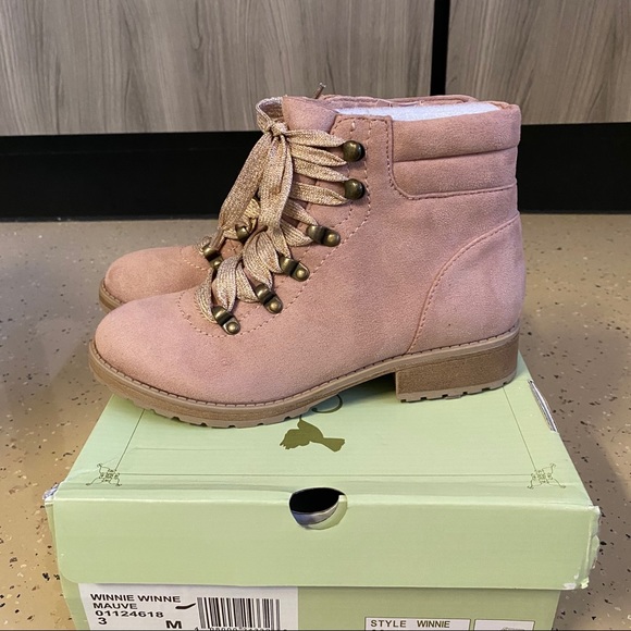 NEW Sarah Jayne Ankle Boots Booties Winnie Mauve - Picture 3 of 8